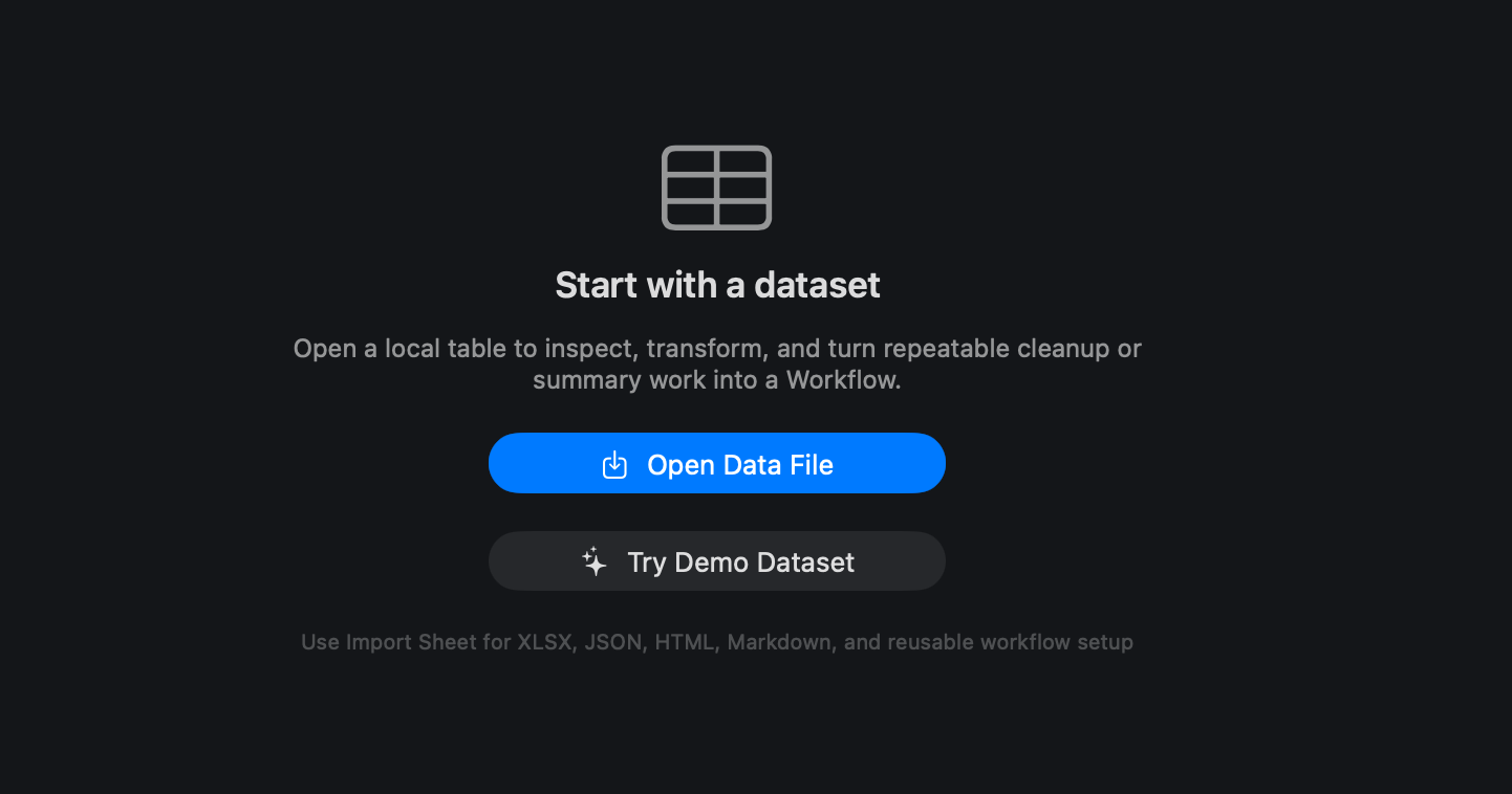 Rowpath Empty Workspace screenshot.
