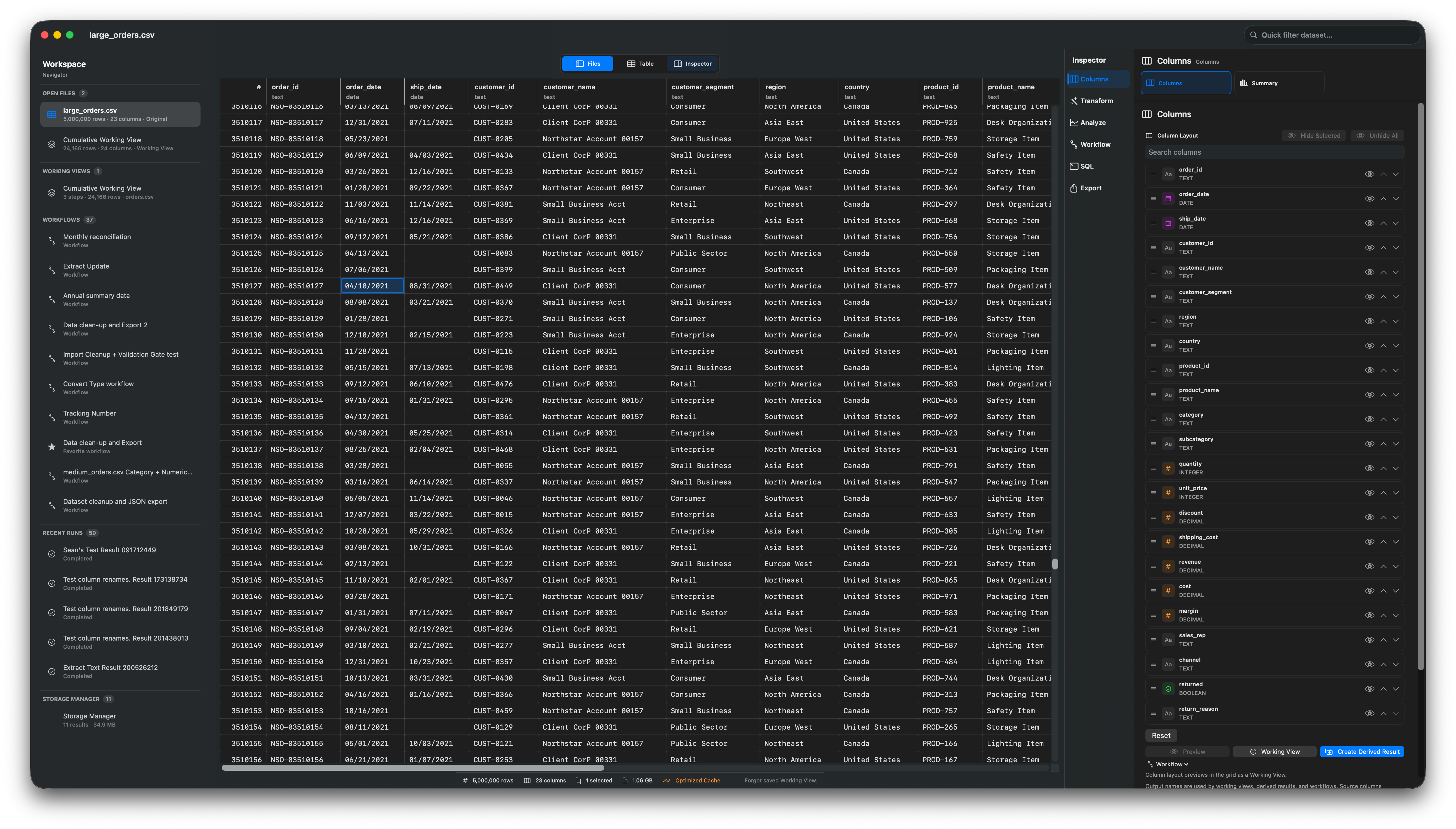 Rowpath Large File Preview screenshot.